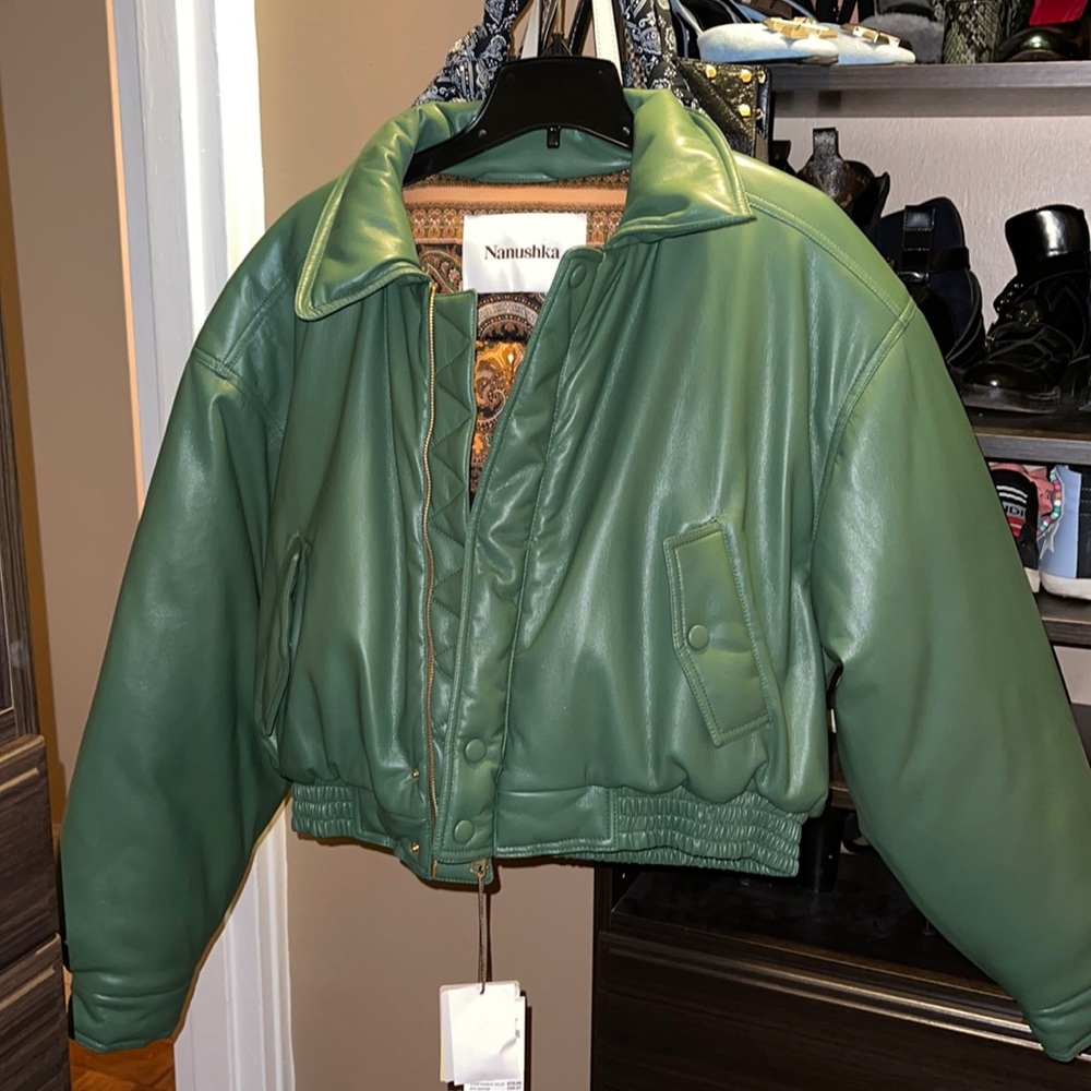 Nanushka Vegan Leather Bomi Jacket